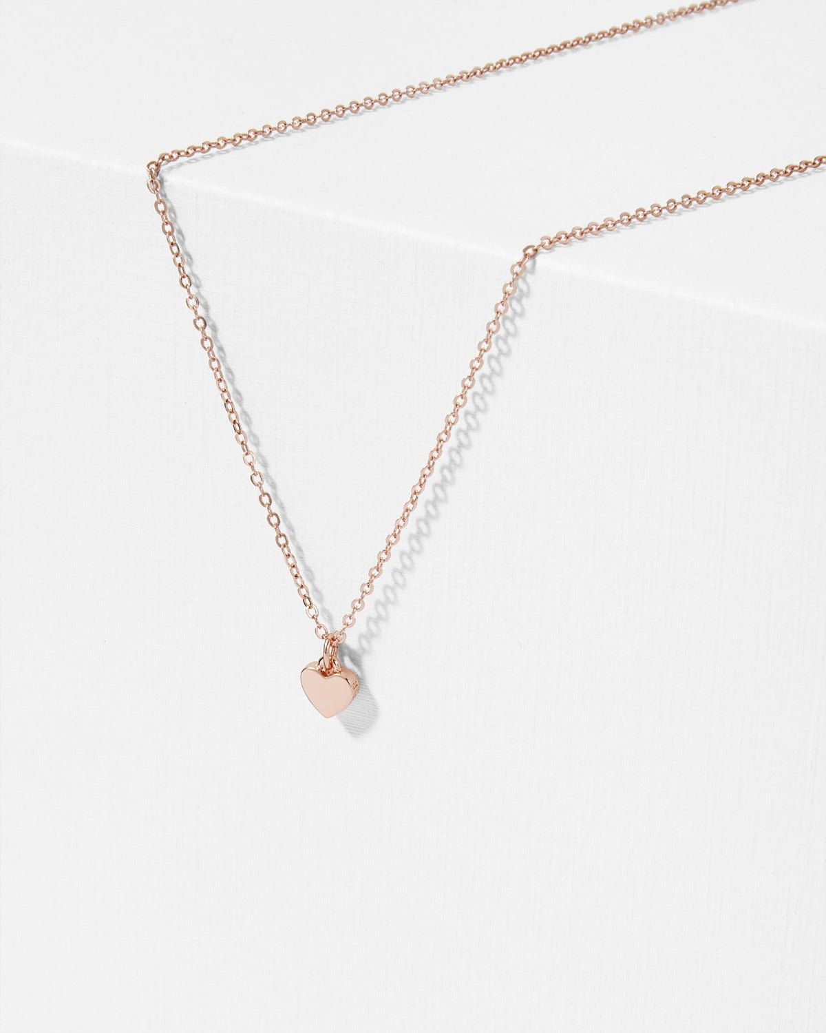 Hara Tiny Heart Pendant Necklace Rose Gold Tone – Cunningham Jewellers