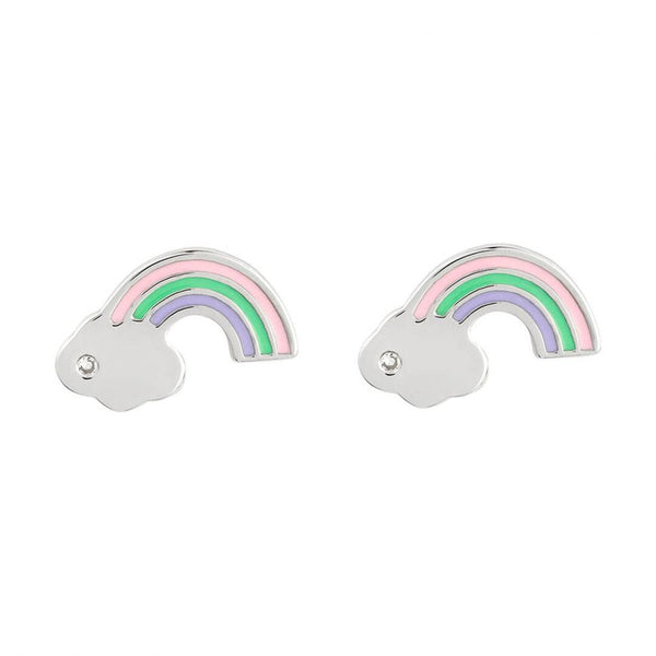 Rainbow Earrings With Diamond