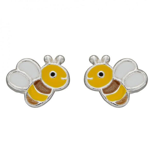 Enamel Bees Stud Earrings