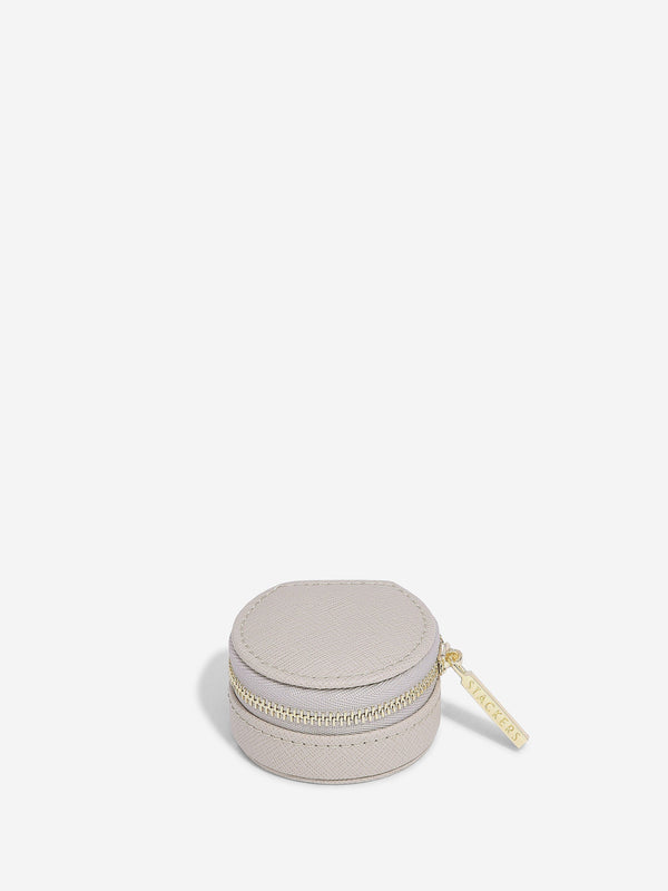 Oyster Travel Jewellery Box Taupe