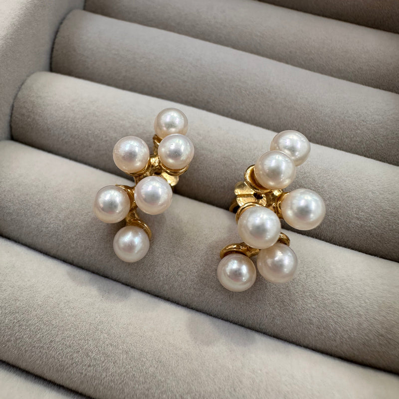 Pearl Huggie Earrings