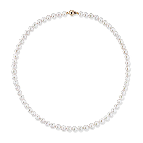 18ct Akoya Pearl Strand Necklace 5 - 5.5mm