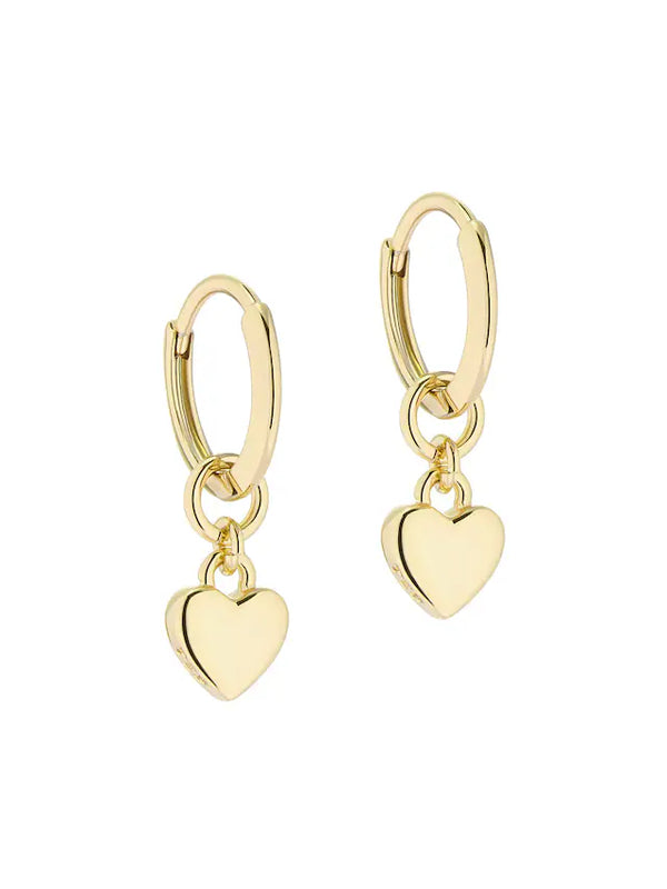 Harrye: Tiny Heart Huggie Earrings