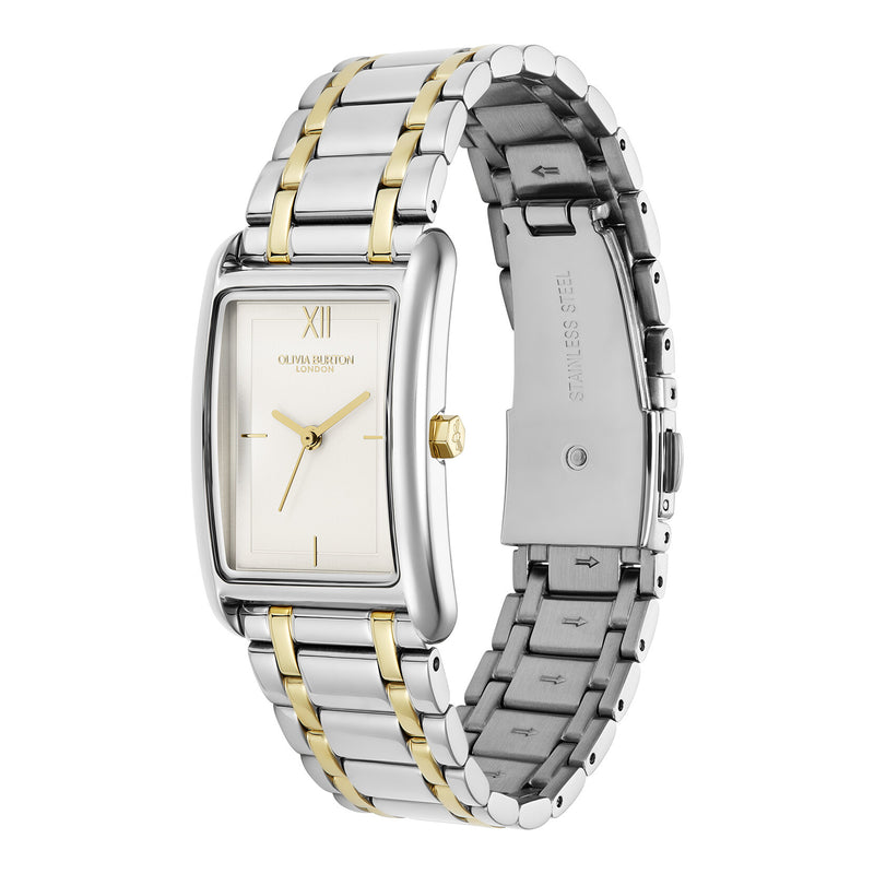Classic 23mm Grove White & Two Tone Bracelet Watch