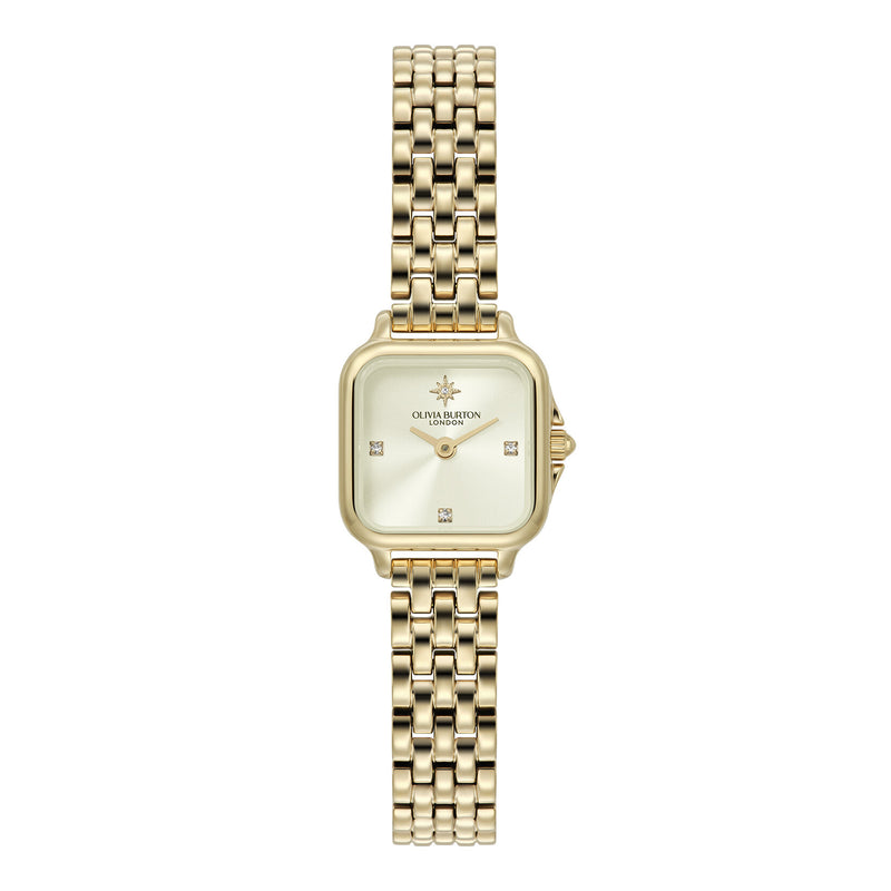 Classic 20mm Mini Grosvenor Ivory & Gold Bracelet Watch