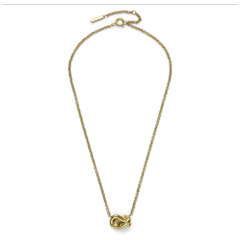 Classic Lover's Knot Gold Plated Necklace