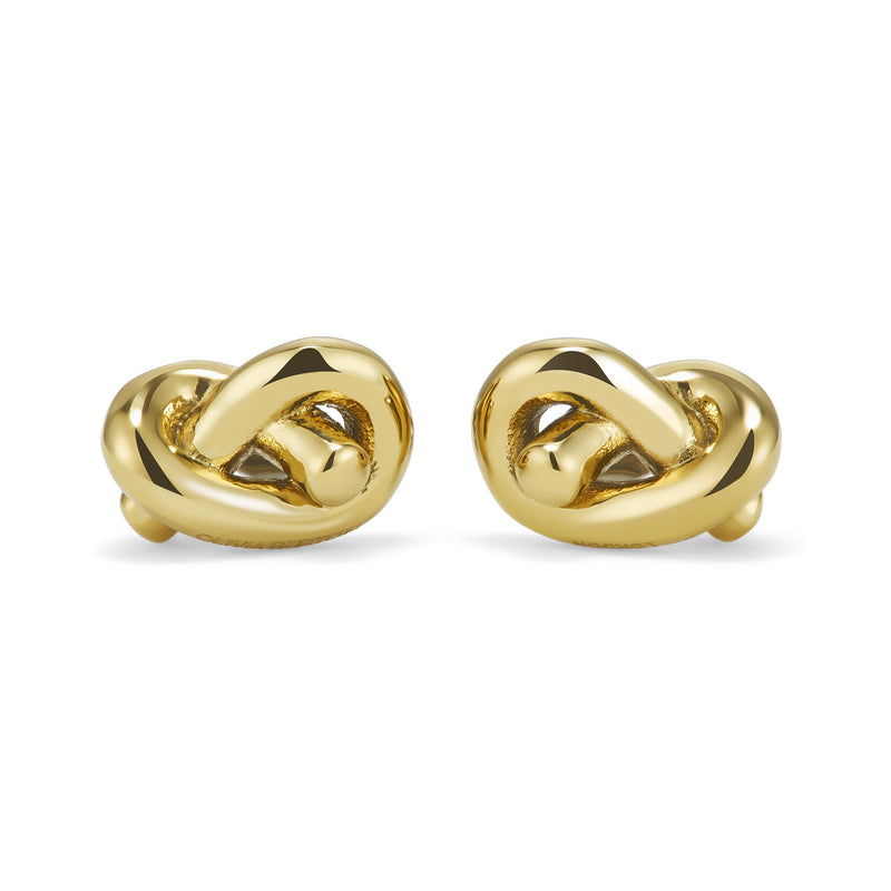 Classic Lover's Knot Gold Plated Stud Earrings
