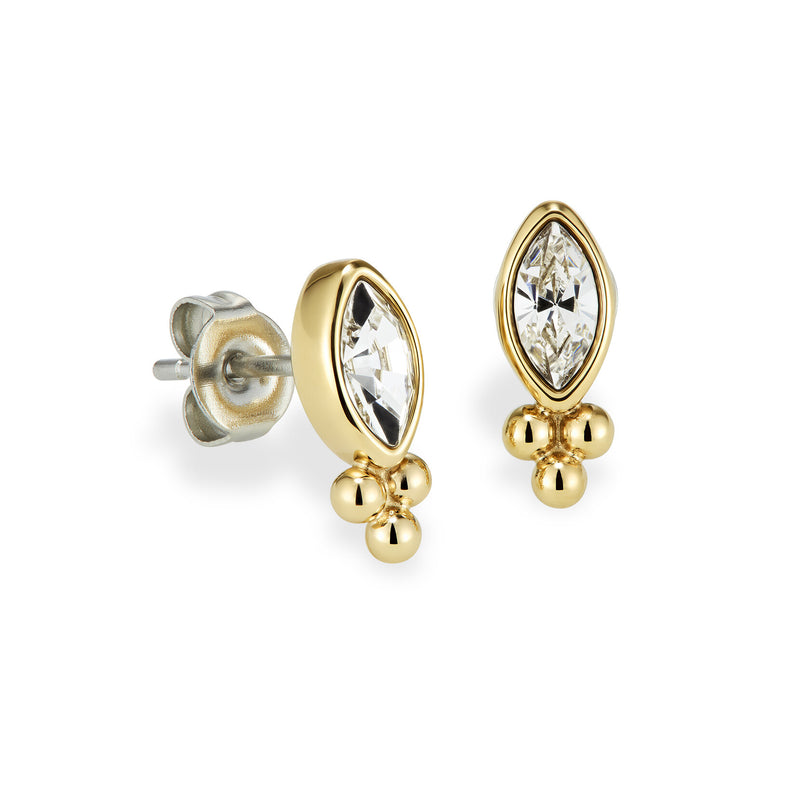Classic Dainty Gold Plated Stud Earrings