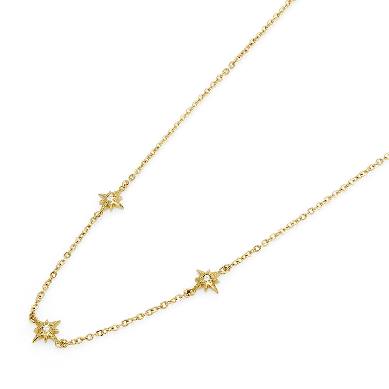 Trend Edition Ever Stacked North Star Gold Plated Stacking Necklace