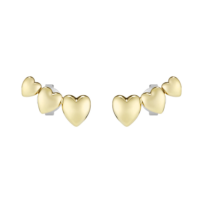 Classic Mini Heart Gold Plated Stud Earrings