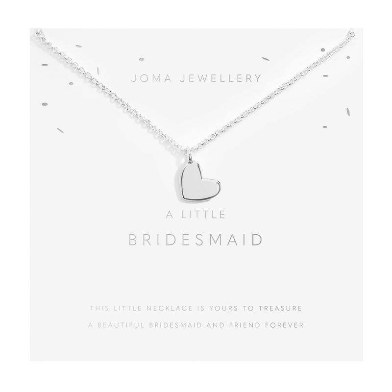 A Little 'Bridesmaid' Necklace In Silver Plating