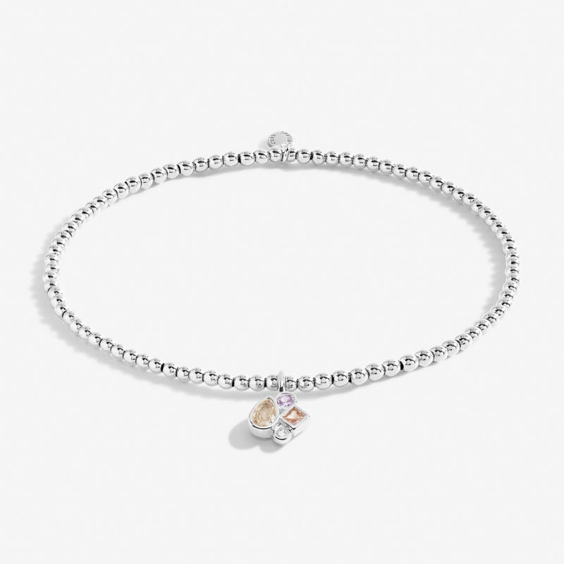 Bridal A Little 'Beautiful Bridesmaid' Bracelet In Silver Plating