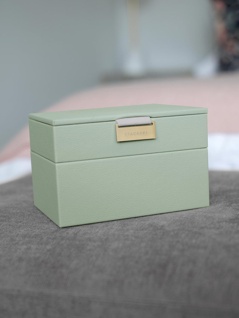 Mini Jewellery Box Set Sage Green