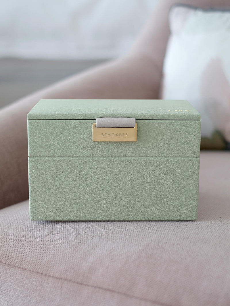 Mini Jewellery Box Set Sage Green