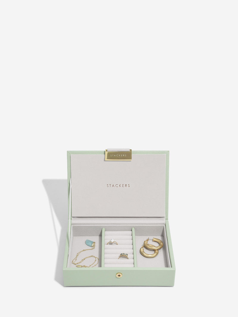 Mini Jewellery Box Set Sage Green