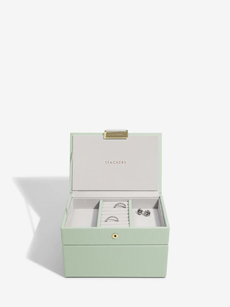 Mini Jewellery Box Set Sage Green