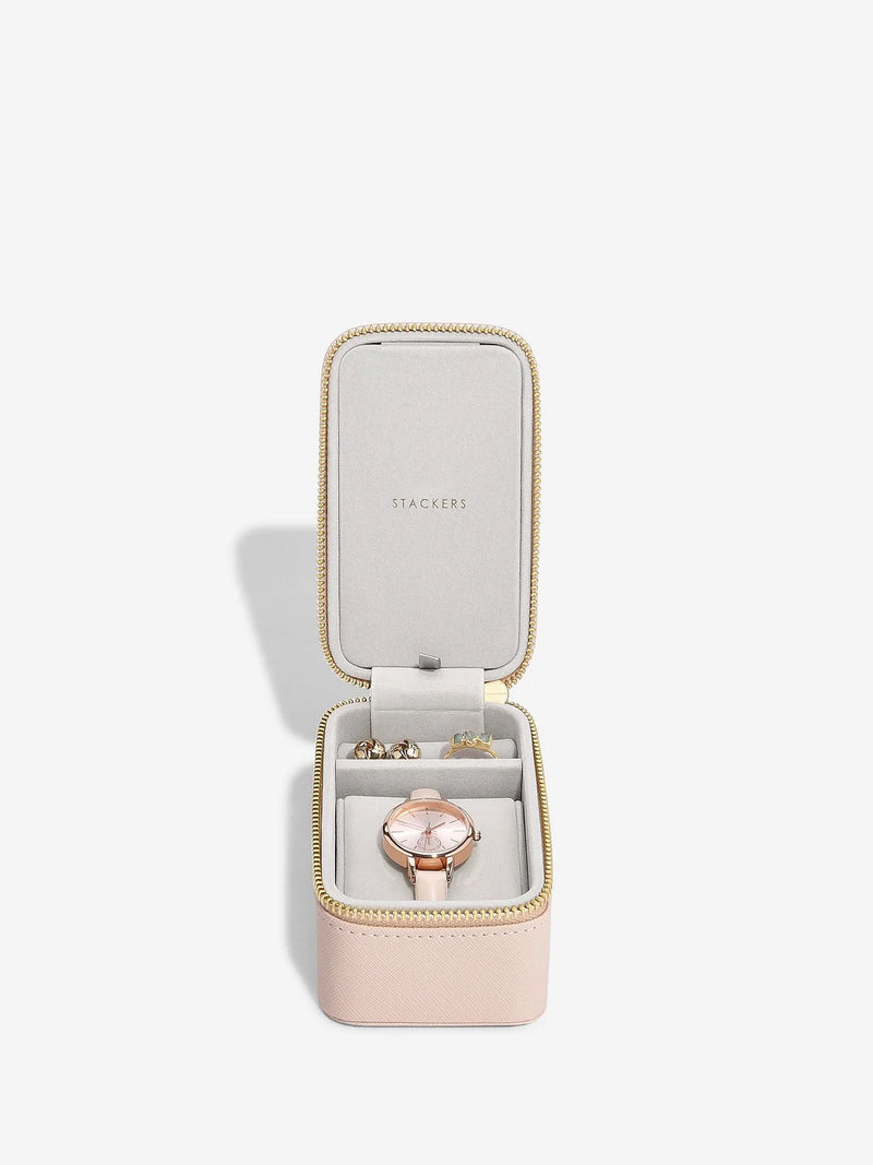 Travel Jewellery & Watch Box Blush