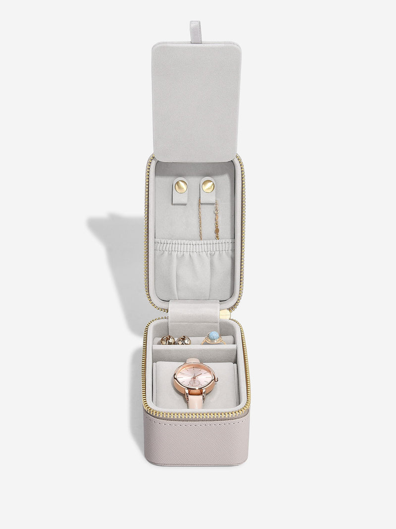 Travel Jewellery & Watch Box Taupe