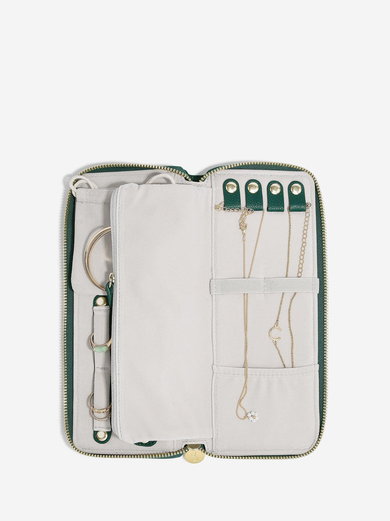 Jewellery Roll  Forest Green