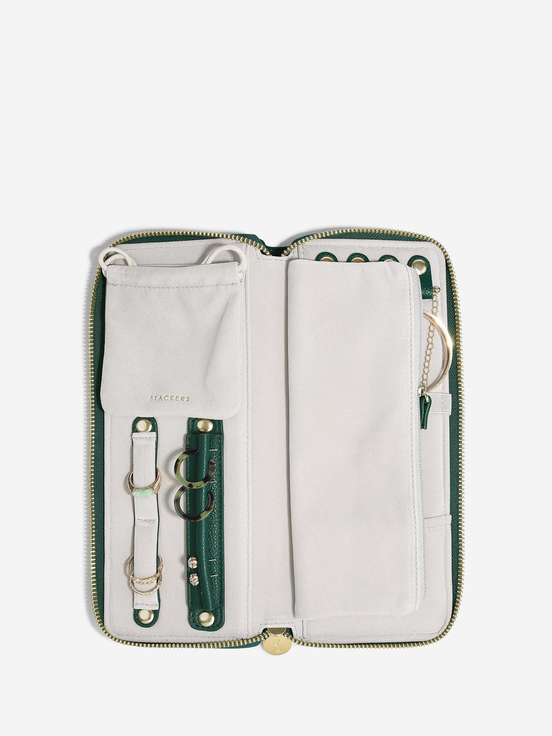 Jewellery Roll  Forest Green