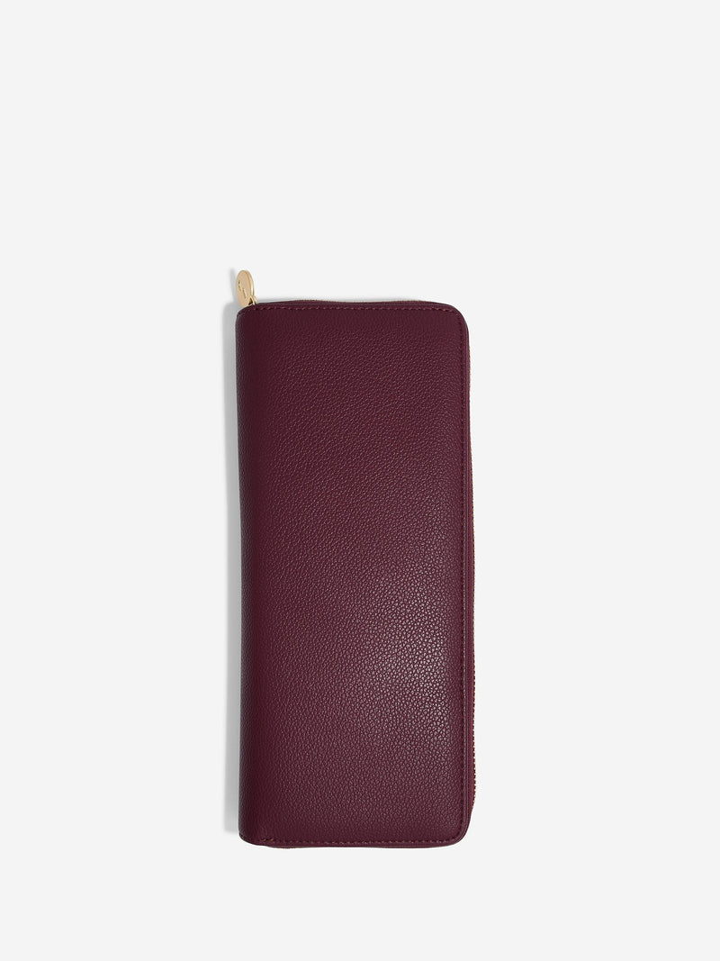 Jewellery Roll  Burgundy
