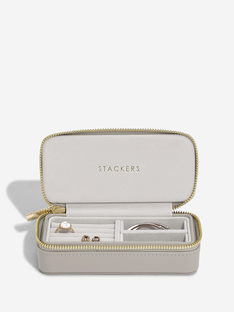 Zipped Travel Jewellery Box  Patent Putty