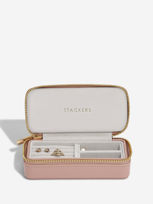 Zipped Travel Jewellery Box  Patent Rose