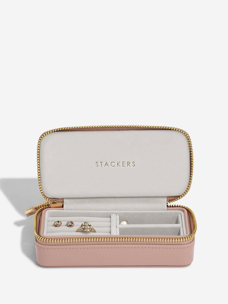 Zipped Travel Jewellery Box  Patent Rose