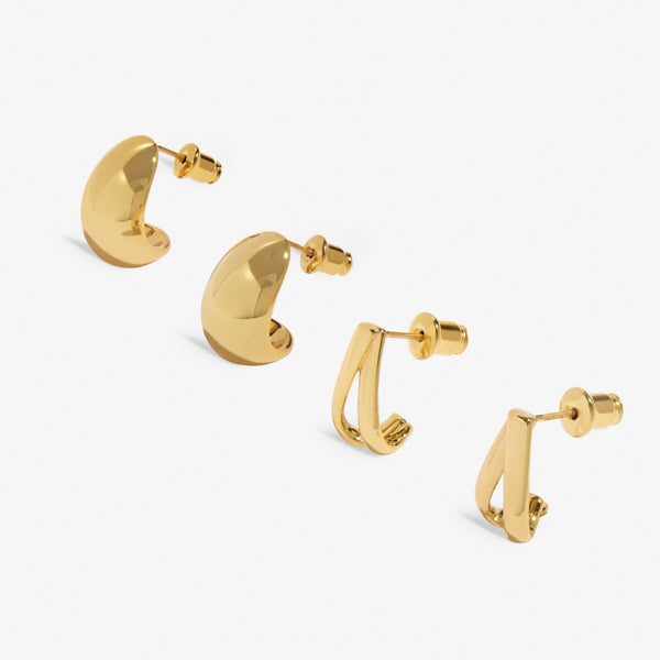 Soul Shine Stack Statement Hoop Earrings