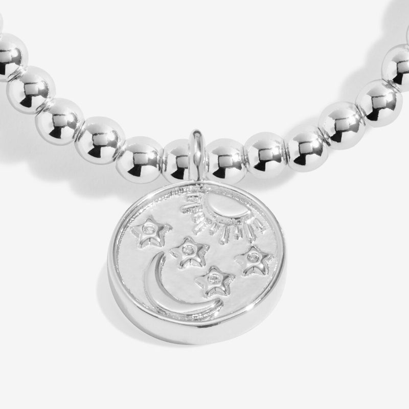 A Little 'You Are My Sun, My Moon, And All My Stars' Bracelet In Silver Plating