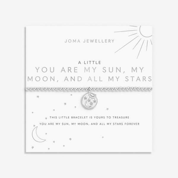 A Little 'You Are My Sun, My Moon, And All My Stars' Bracelet In Silver Plating