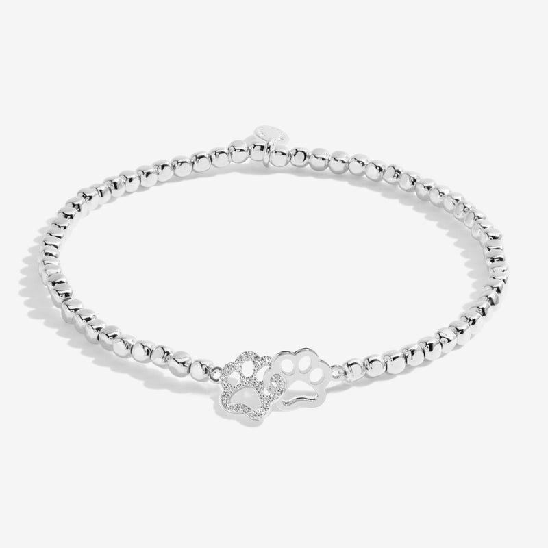 Forever Yours 'Perfect Paw Print' Bracelet In Silver Plating