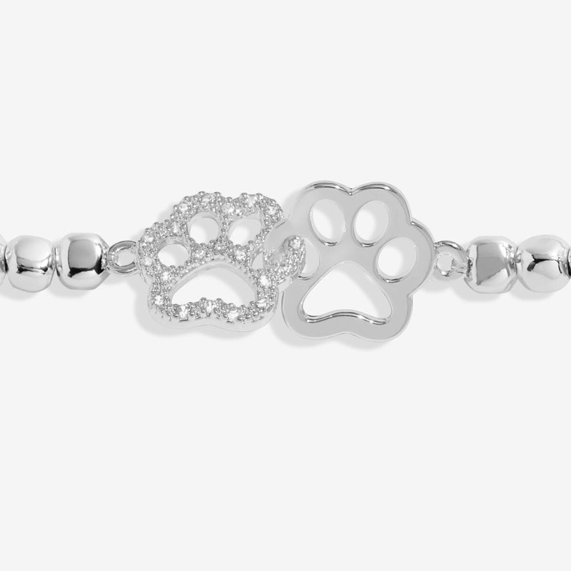 Forever Yours 'Perfect Paw Print' Bracelet In Silver Plating