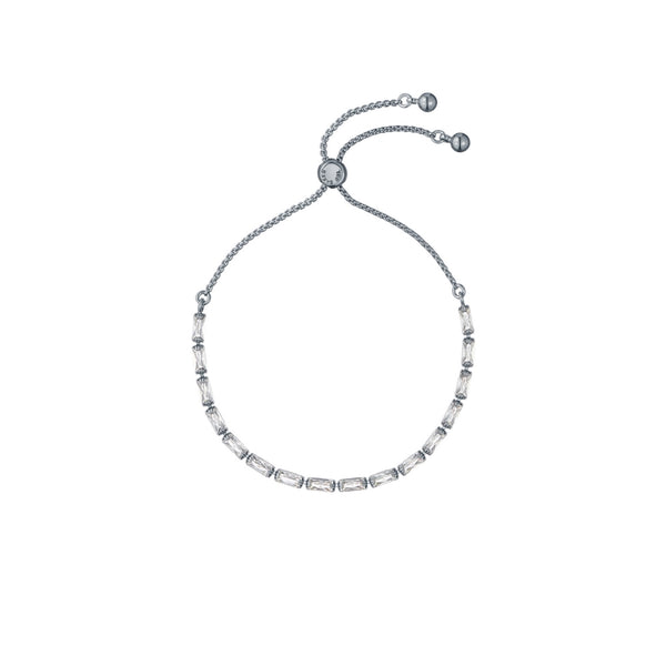 Isela Crystal Baguette Slinky Slider Bracelet