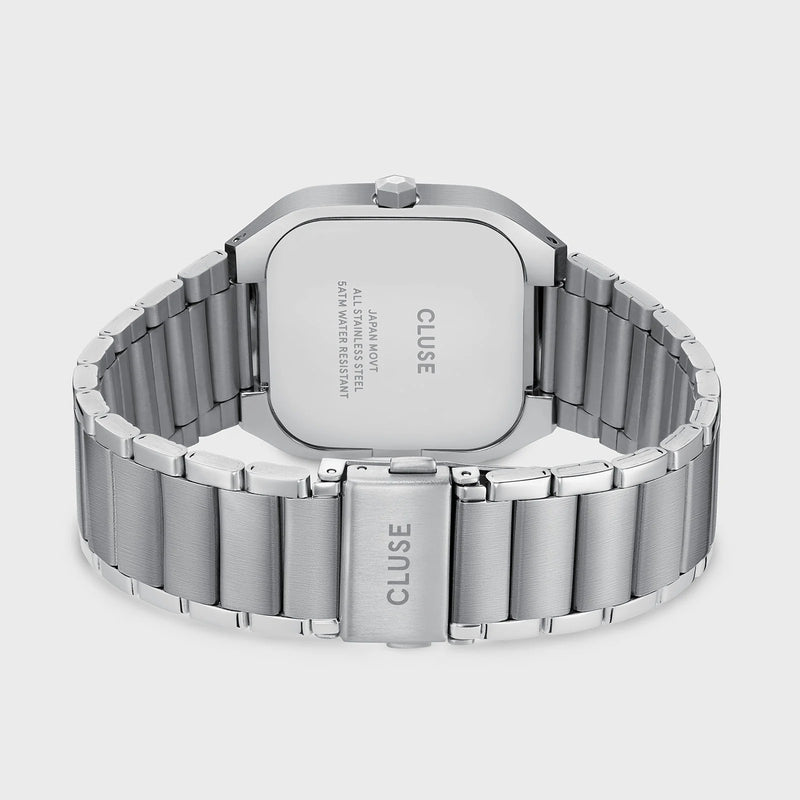 Quadrus Watch Steel, Blue, Silver Colour