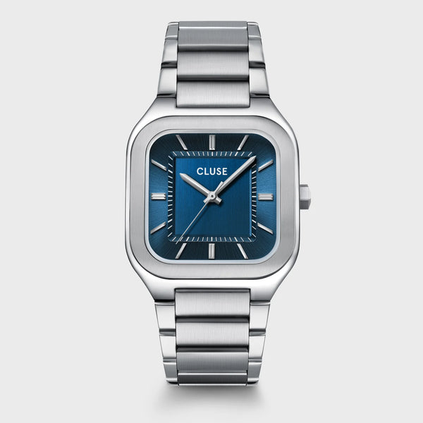 Quadrus Watch Steel, Blue, Silver Colour