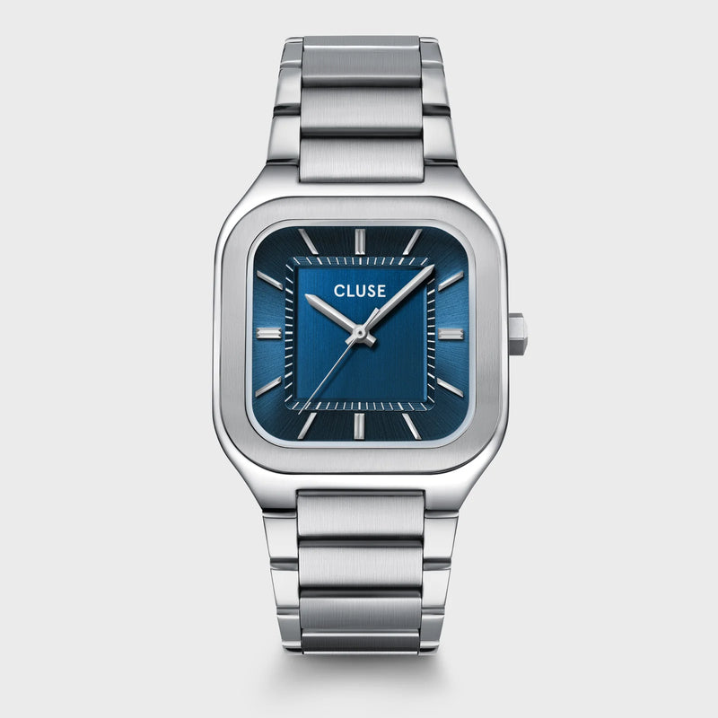 Quadrus Watch Steel, Blue, Silver Colour