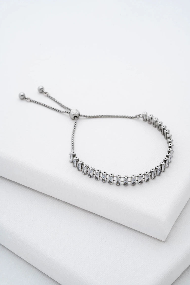 Isabela Crystal Baguette Adjustable Bracelet