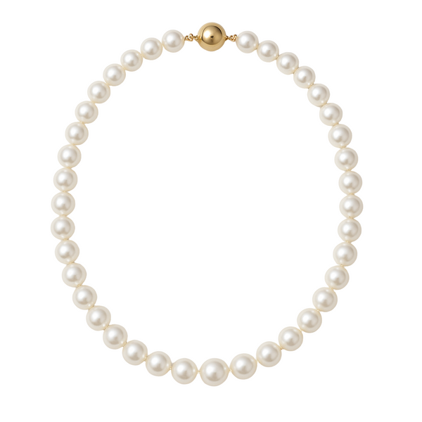 Freshwater Pearl Necklace with 9ct Gold Ball Clasp (7–7.5mm)
