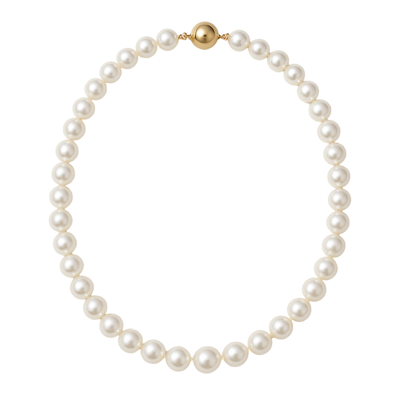 Freshwater Pearl Necklace with 9ct Gold Ball Clasp (7–7.5mm)