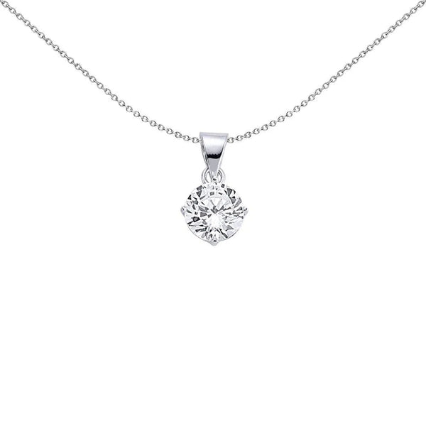 CZ Solitaire Pendant