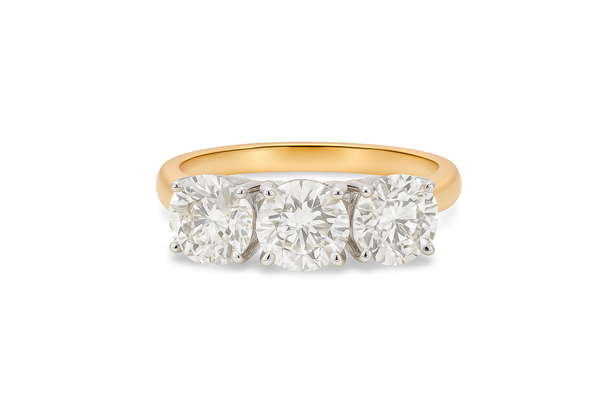 Round Brilliant Cut Diamond Three Stone