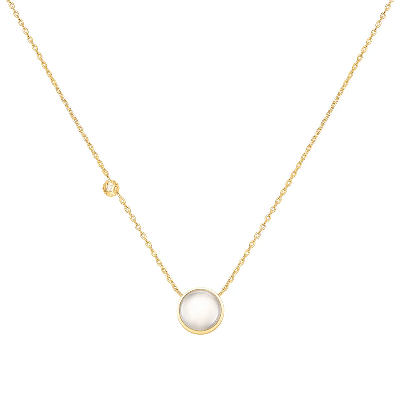 Gold Starry Mother of Pearl Necklace