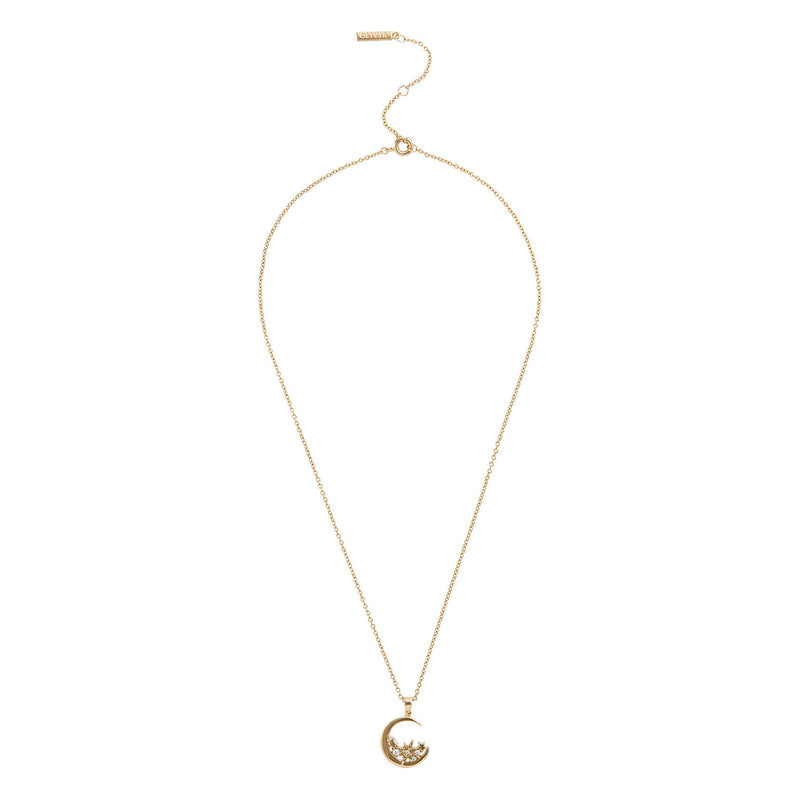 Celestial Gold Moon Necklace
