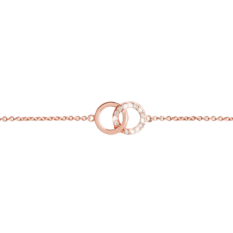 Bejewelled Classics Interlink Chain Bracelet Rose Gold