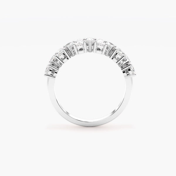 9 Stone Pear Cut Diamond Band