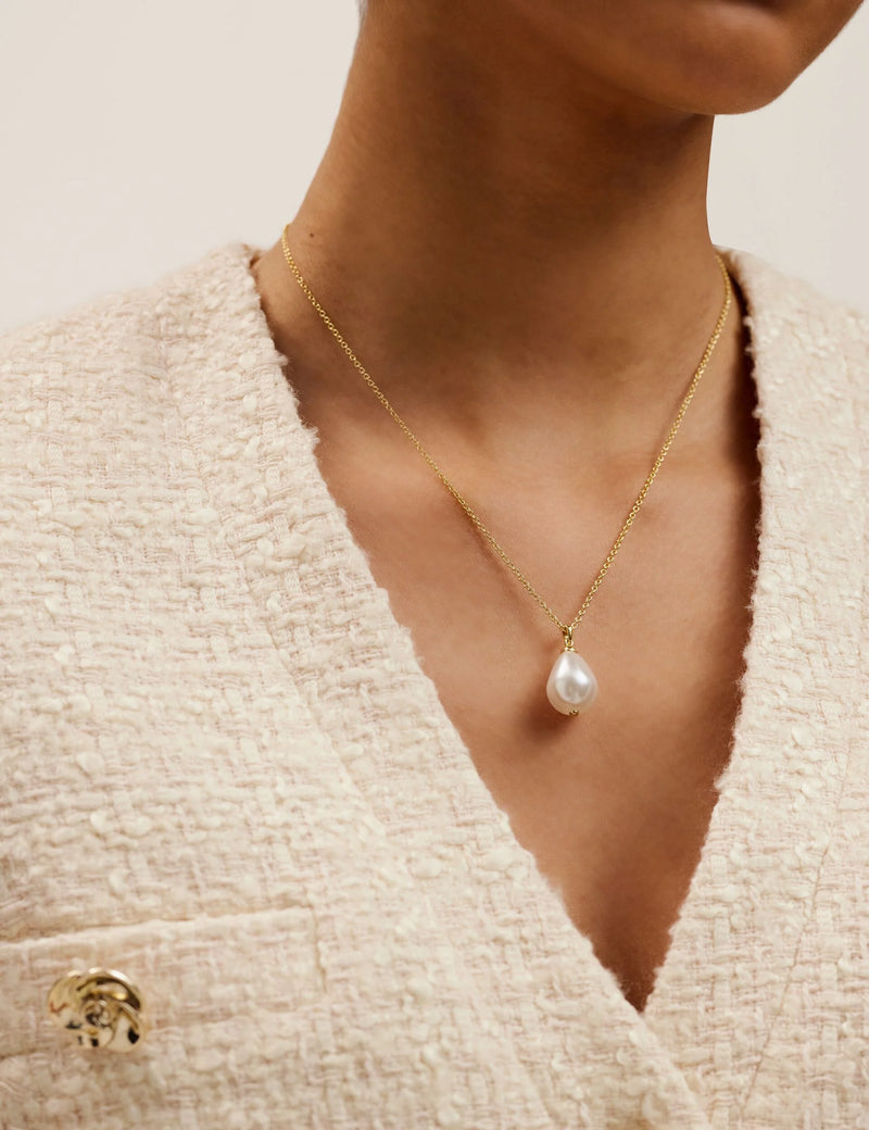 Parmlia Pearl Drop Pendant Necklace