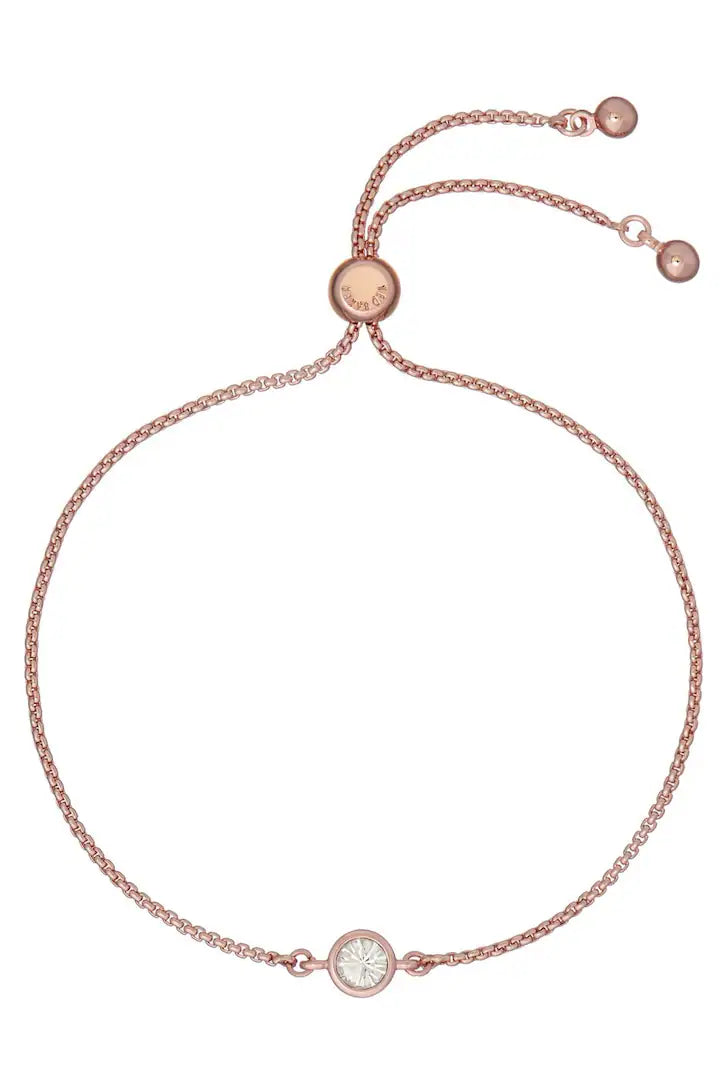 SARSAA: Gold Crystal Drawstring Adjustable Bracelet