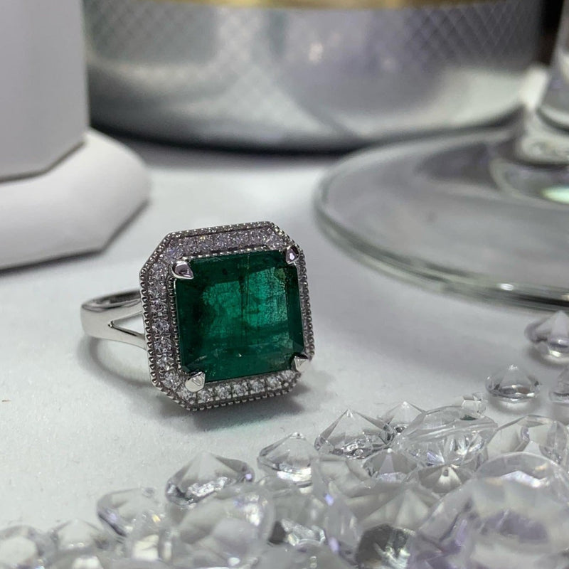 Colombian Emerald & Diamond 5.09ct