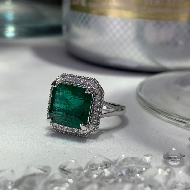 Colombian Emerald & Diamond 5.09ct